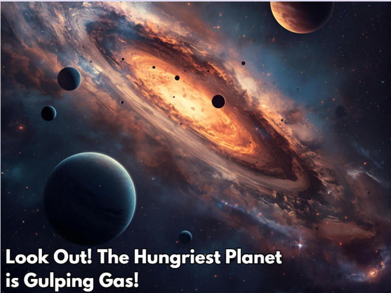 Look Out! The Hungriest Planet is Gulping Gas!