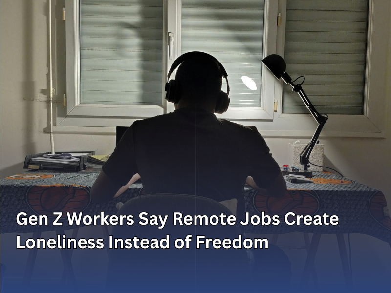 Gen Z Workers Say Remote Jobs Create Loneliness Instead of Freedom