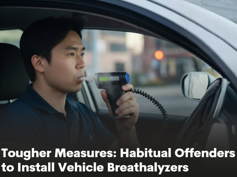 Tougher Measures: Habitual Offenders to Install Vehicle Breathalyzers