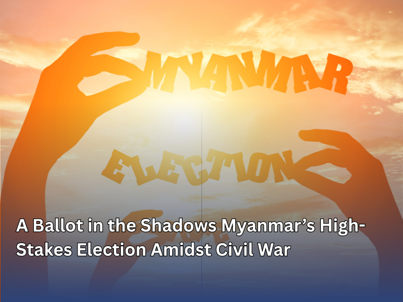 A Ballot in the Shadows Myanmar’s High-Stakes Election Amidst Civil War