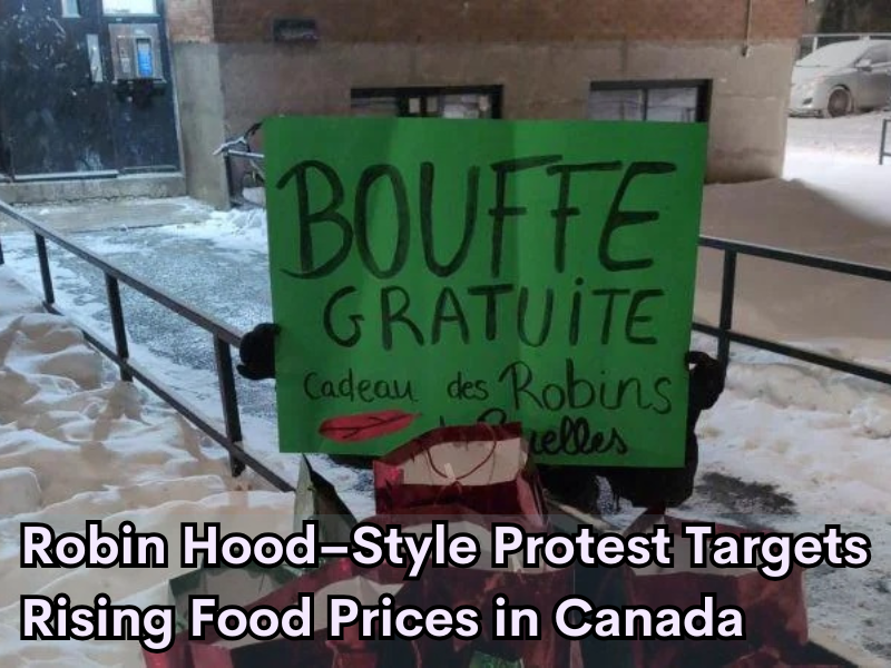  Robin Hood–Style Protest Targets Rising Food Prices in Canada