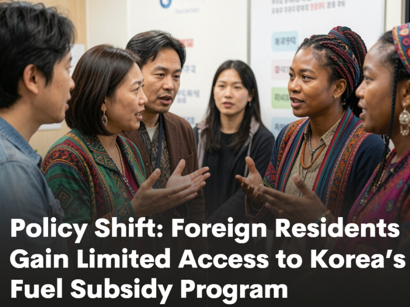 Policy Shift: Foreign Residents Gain Limited Access to Korea’s Fuel Subsidy Program
