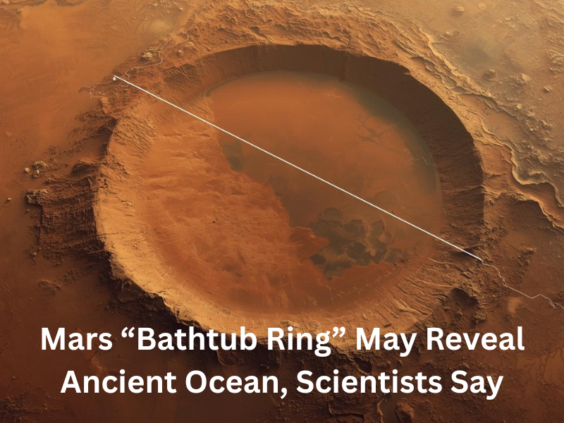 Mars “Bathtub Ring” May Reveal Ancient Ocean, Scientists Say