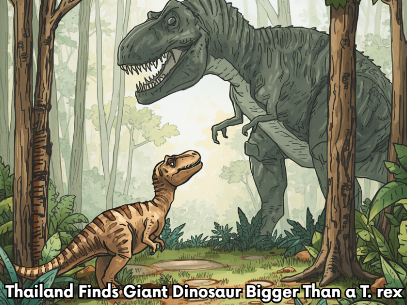 Thailand Finds Giant Dinosaur Bigger Than a T. rex