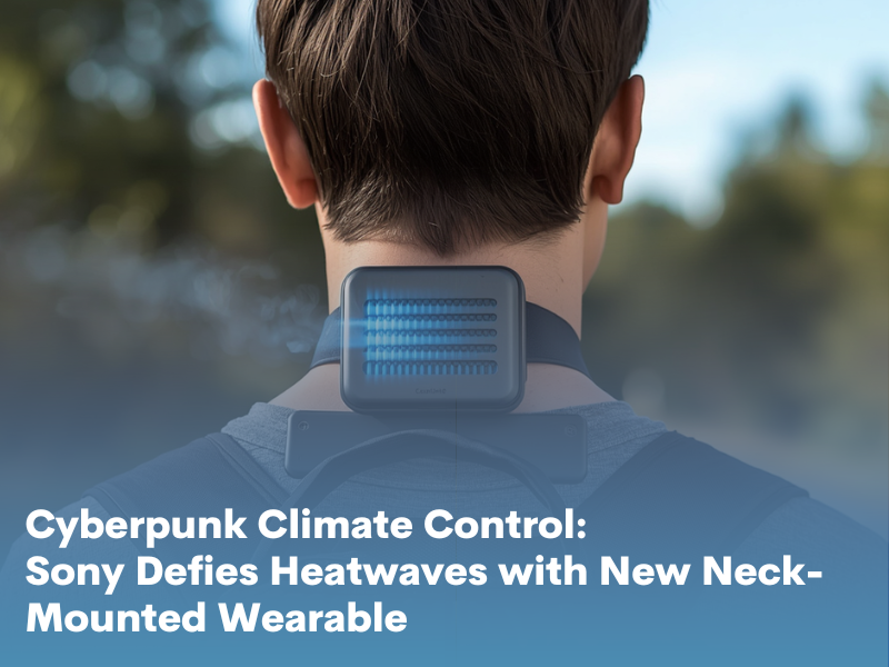 Cyberpunk Climate Control: Sony Defies Heatwaves with New Neck-Mounted Wearable