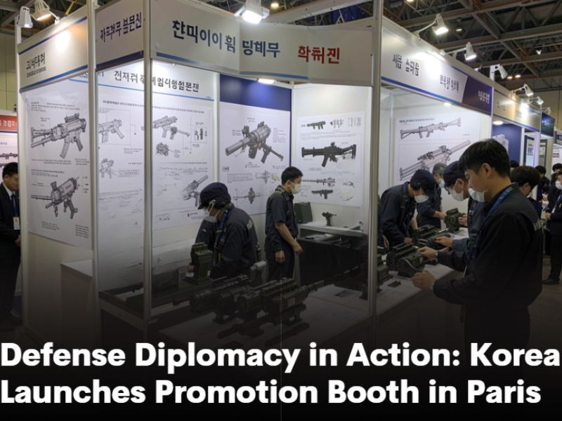 Defense Diplomacy in Action: Korea Launches Promotion Booth in Paris