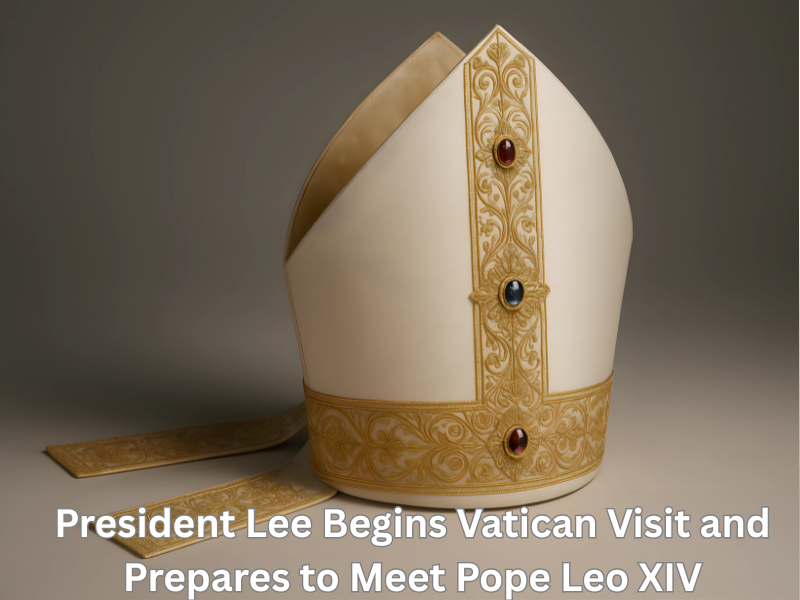 President Lee Begins Vatican Visit and Prepares to Meet Pope Leo XIV