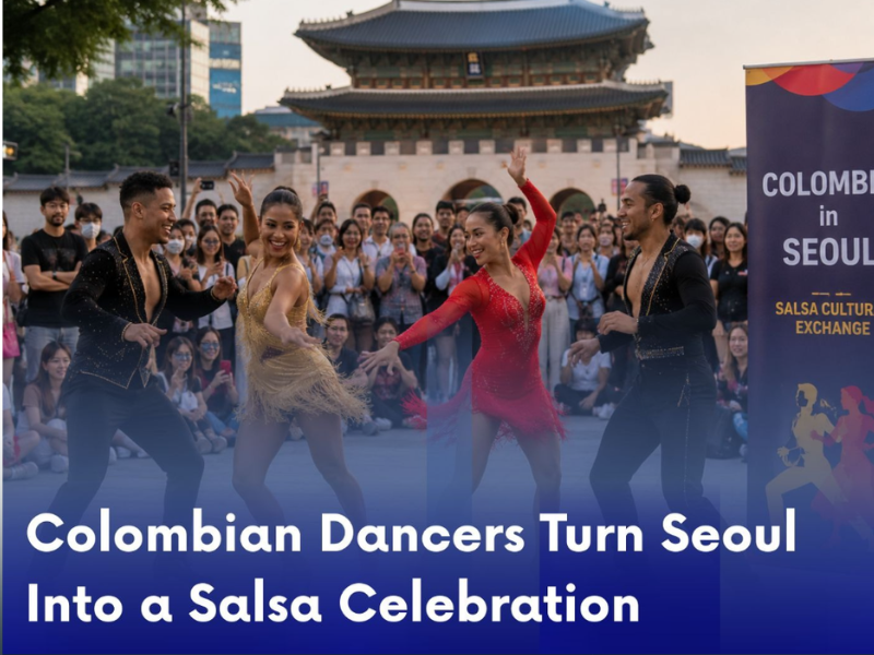Colombian Dancers Turn Seoul Into a Salsa Celebration